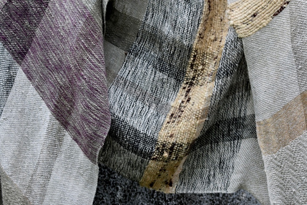 Linen Blanket with Eucalyptus and Silks