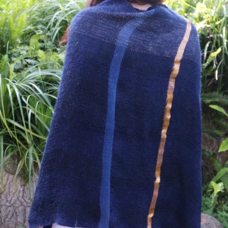 Rich Ramie Shift with Indigo